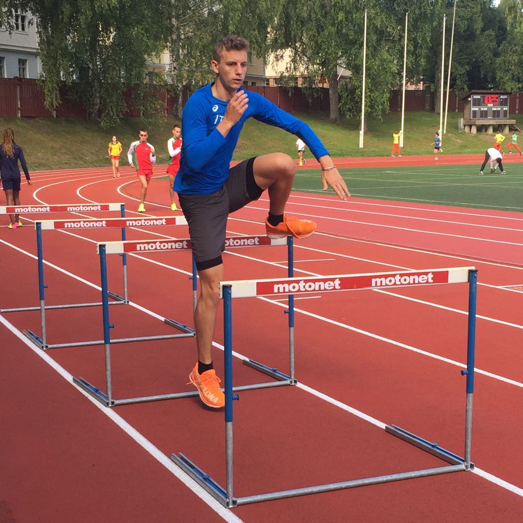 Alessandro Sibilio ostacoli allenamento Tampere 2018