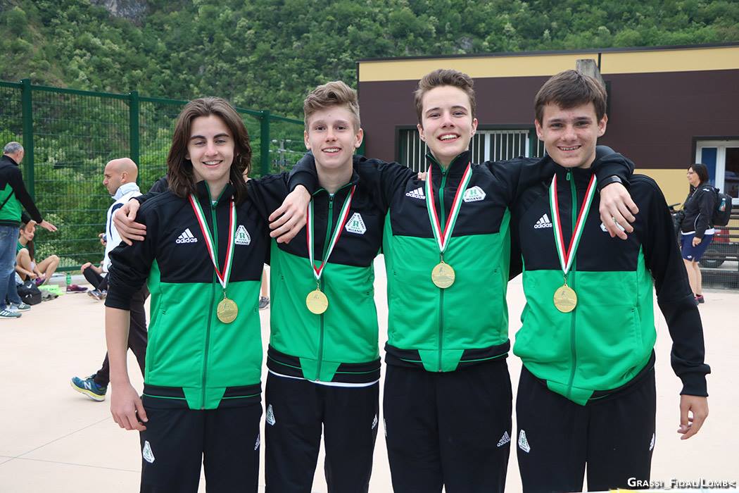 4x100 M Riccardi Cadetti Zogno 2018 medaglia